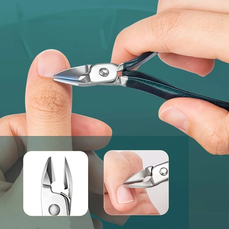 Professional 7/10/12/18 Piece Stainless Steel Nail Care Kit – Manicure & Pedicure Set with Travel Case