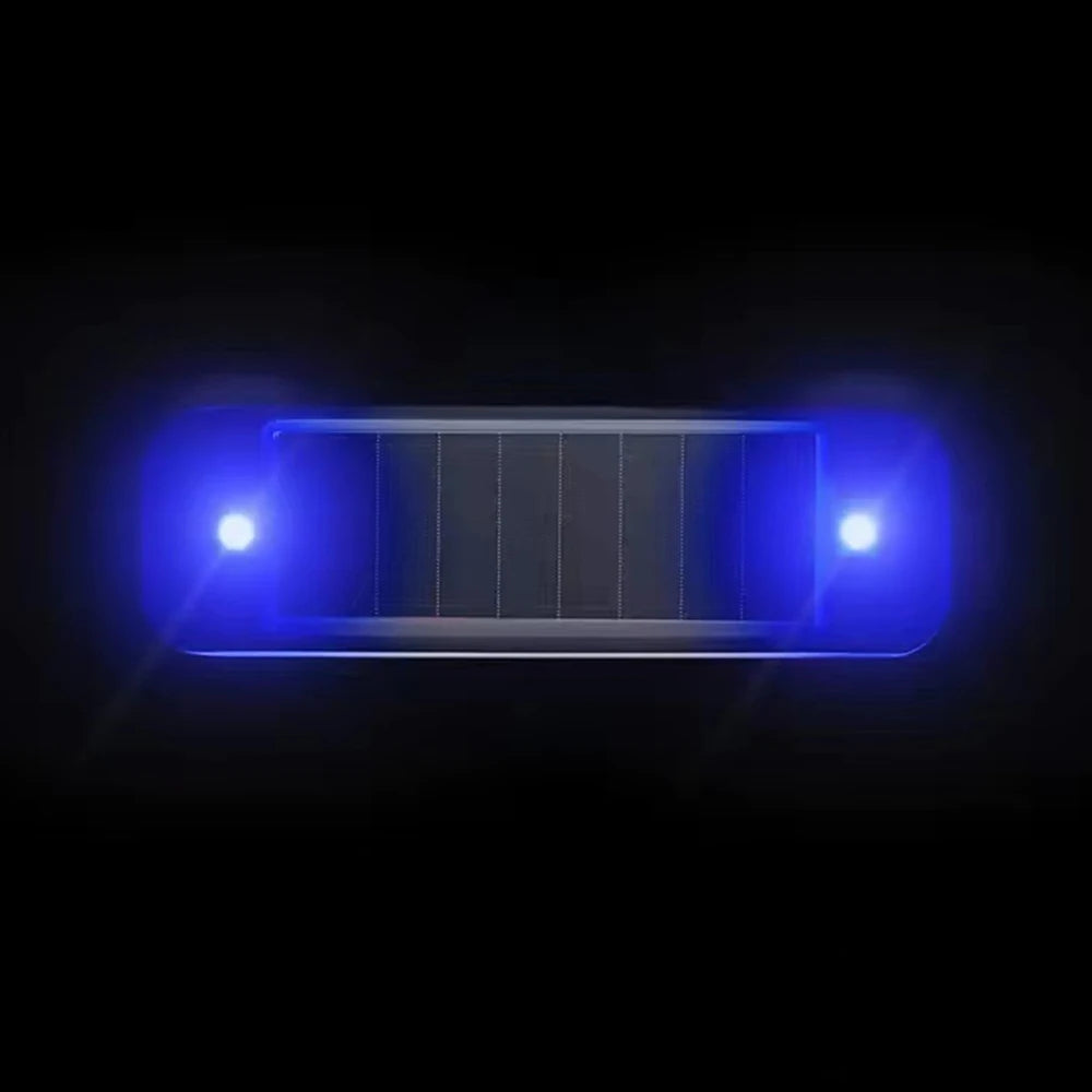Mini LED Solar Power Car Warning Light – Wireless Anti-Theft Flashing Dummy Alarm Lamp for Night Security