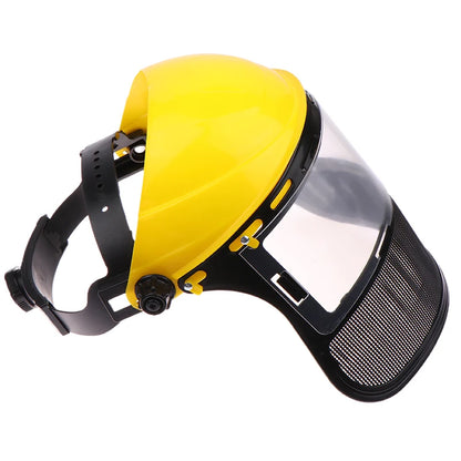 Garden Safety Helmet with Full Face Mesh – Protective Hat for Brush Cutting, Logging & Forestry Work