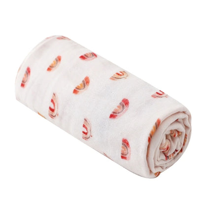 Cotton Muslin Baby Swaddle Blanket – Solid & Floral Print Crinkle Fabric for Newborns and Toddlers