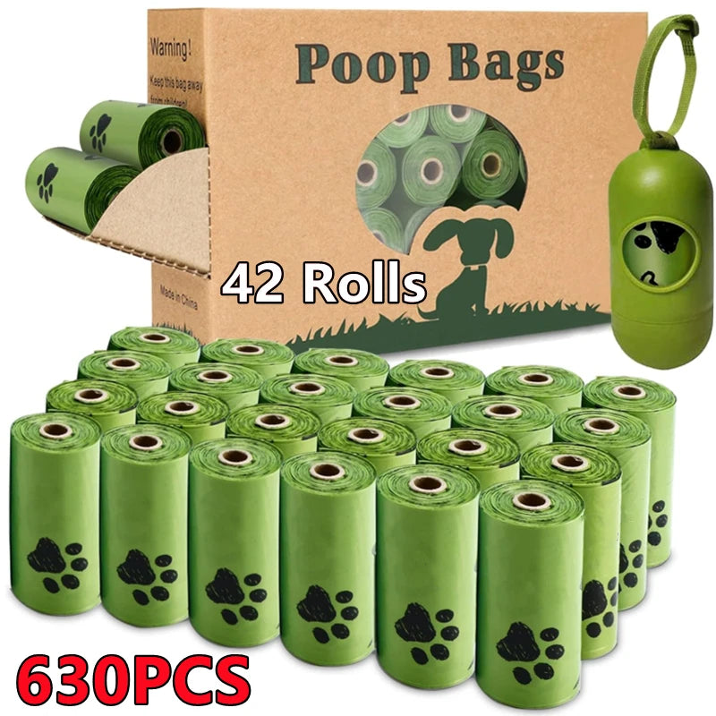 Biodegradable Dog Poop Bags – Eco-Friendly Scented Waste Bags with Dispenser