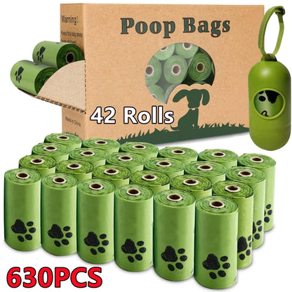 Biodegradable Dog Poop Bags – Eco-Friendly Scented Waste Bags with Dispenser