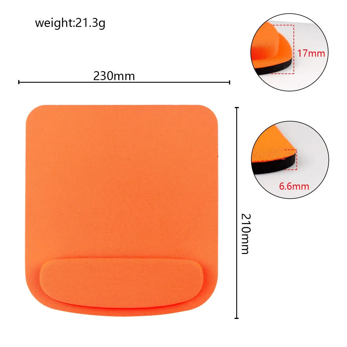 Colorful Wrist Mouse Pad – Large EVA Pad with Wrist Support for Office & Learning
