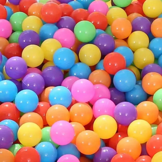 100PCS Outdoor Sport Balls – Colorful Soft Water Swim Pool Ocean Wave Balls for Kids, Eco-Friendly Stress Relief Toys