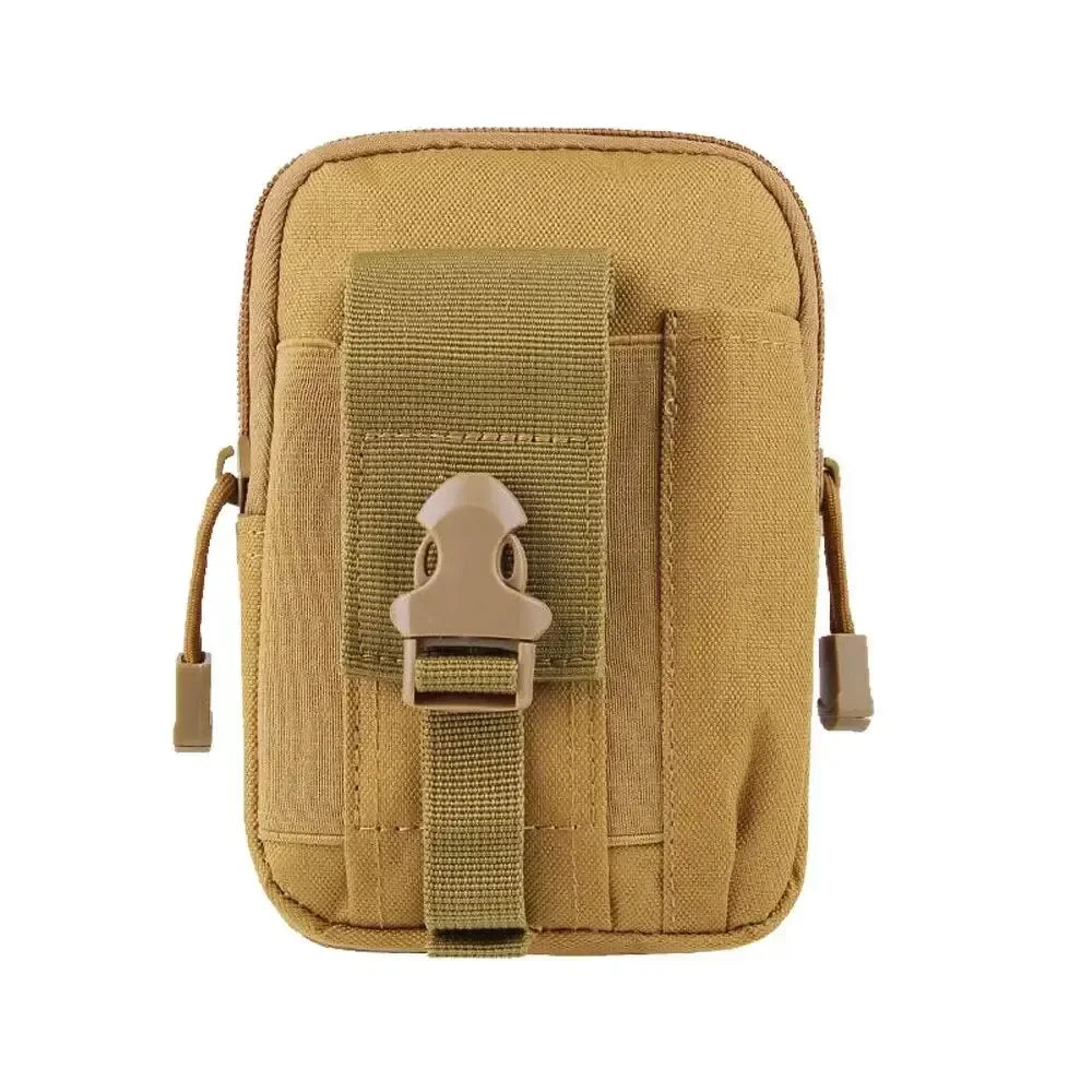 Tactical Universal Cell Phone Holster – Molle Hip Waist Pack with Zipper for Men & Women