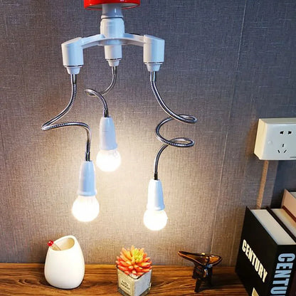 E27 to e27 screw socket lamp holder, 1-to-2 converter, multi head E27, one turn, double head extension lamp holder