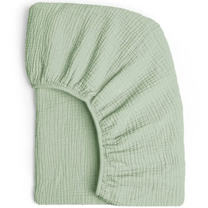 Detachable Muslin Cotton Crib Sheet – Soft Fitted Baby Mattress Cover with Elastic Edges