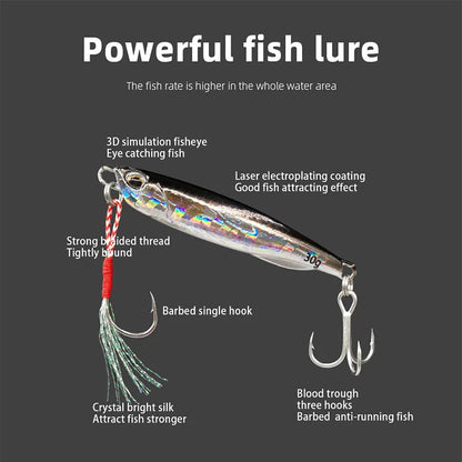 Japen Metal Jig Spoon Lure – 10g–50g Artificial Bait for Shore Casting & Sea Bass Fishing