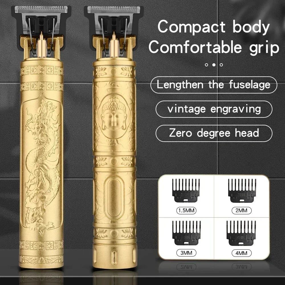 Vintage T9 Hair Clipper Beard Shaving Body Hair Trimmer Clippers Electric Men Haircut Machine 0mm Barber Shaver