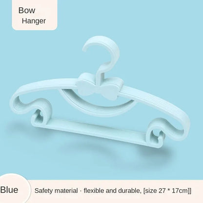 10Pcs Adjustable Baby Hangers – Cute Windproof Kids Clothes Hanger Set with Space-Saving Interlocking Design