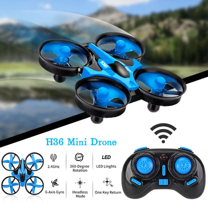 H36 Mini Drone – 6-Axis FPV RC Quadcopter with Headless Mode, 360° Flips & One-Key Return – Kids’ Remote Control Helicopter Toy