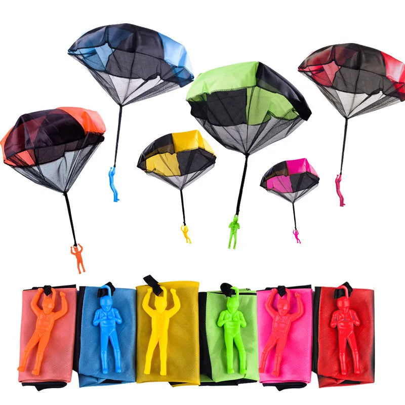 Kids Hand Throwing Parachute Toy – Educational Outdoor Play with Soldier Figure