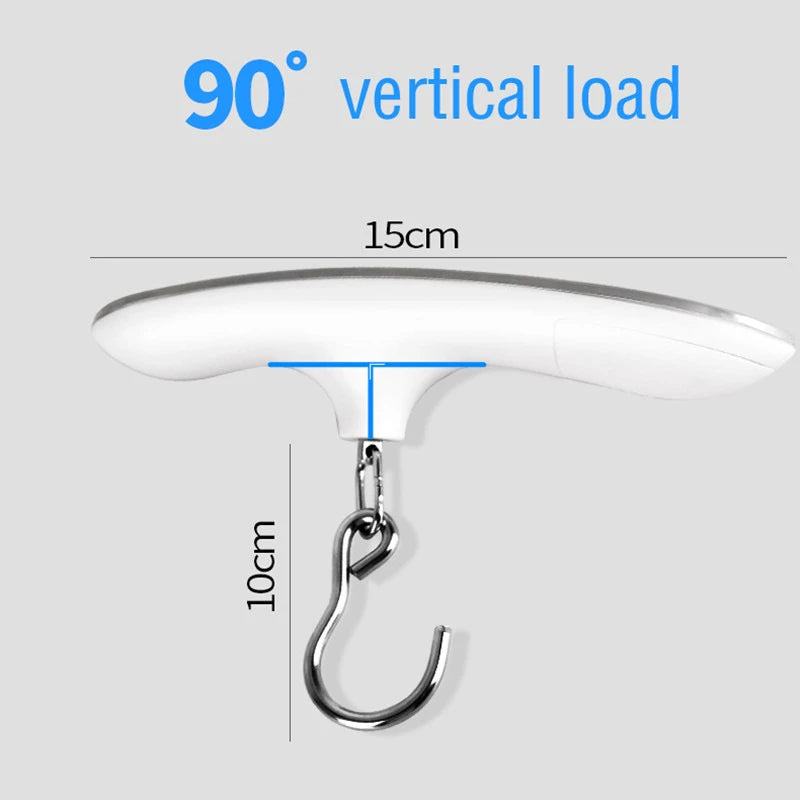 Digital Luggage Hanging Scale – 50kg/110lb Portable Travel Scale with LCD Display & Hook