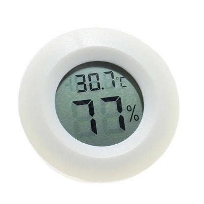 Mini Round Electronic Hygrometer – LCD Temperature & Humidity Meter for Indoor Use, Home & Office