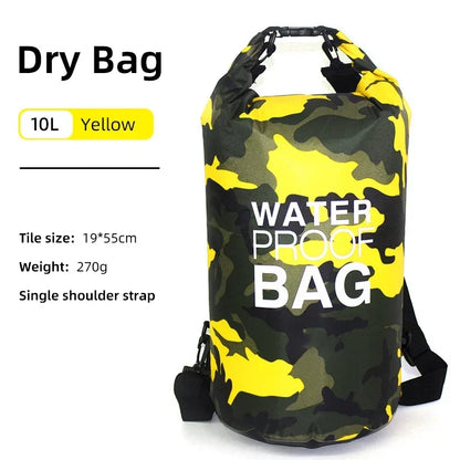 10L–20L Waterproof Dry Bag Backpack – Floating Pouch for Kayaking, Trekking, Boating & Rafting