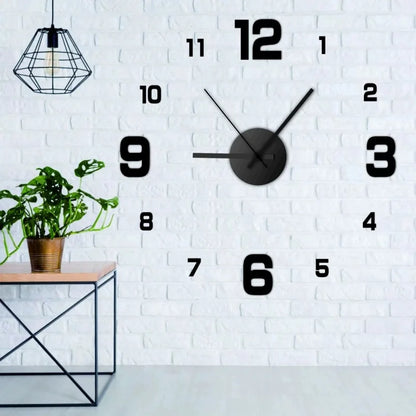 Frameless DIY Wall Clock – Modern Acrylic Silent Timepiece for Living Room, Bedroom & Office Décor