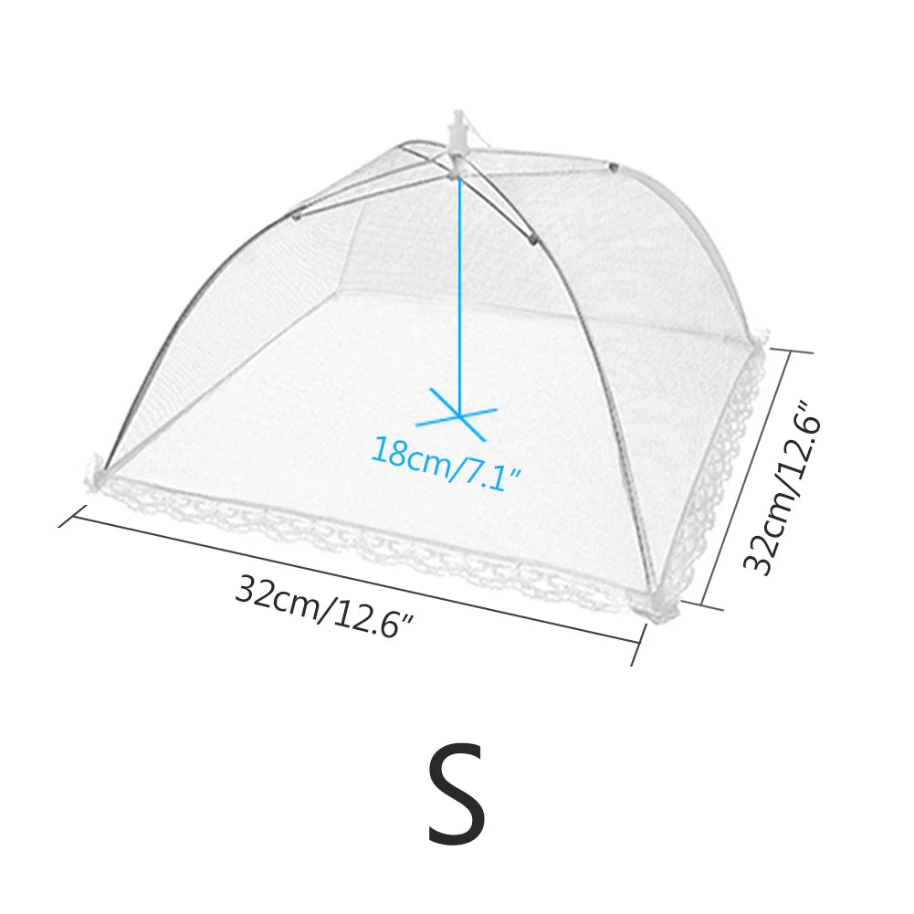 Pop-Up Mesh Food Cover Tent – Foldable Insect-Proof Umbrella Net for Outdoor Picnic & Kitchen Use