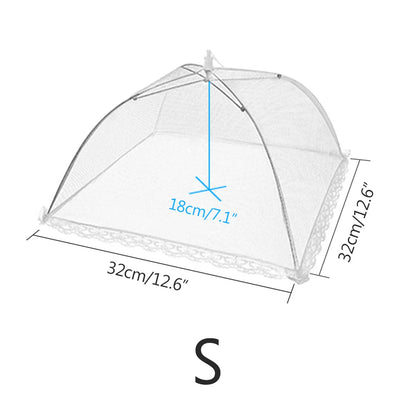 Pop-Up Mesh Food Cover Tent – Foldable Insect-Proof Umbrella Net for Outdoor Picnic & Kitchen Use