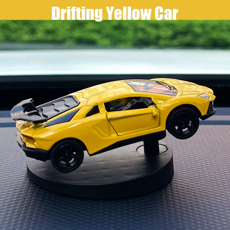 Drifting Car Dashboard Toy Model – Swinging Sports Racing Ornament for Car Interior Decoration