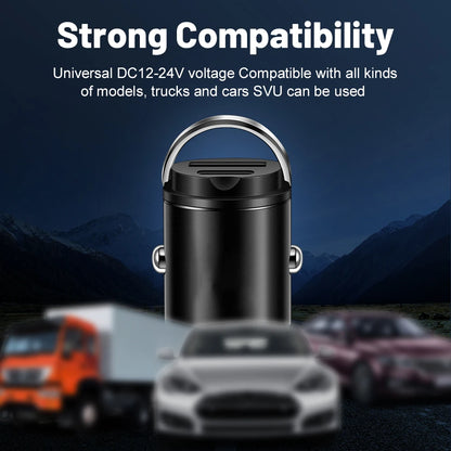 Mini PD USB Car Charger – Type-C Fast Car Charger with QC3.0 for iPhone, Samsung, Xiaomi & Huawei