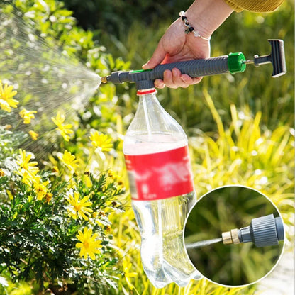High Pressure Manual Air Pump Sprayer – Adjustable Drink Bottle Spray Head Nozzle for Garden Watering & Agriculture