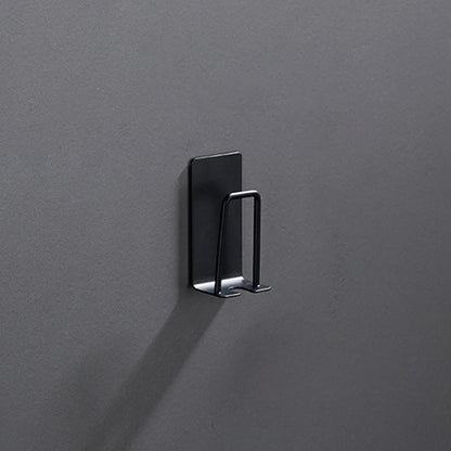 304 Stainless Steel Toothbrush & Cup Wall Hook – No-Drill Bathroom Holder for Toothbrushes, Razors, and Cups