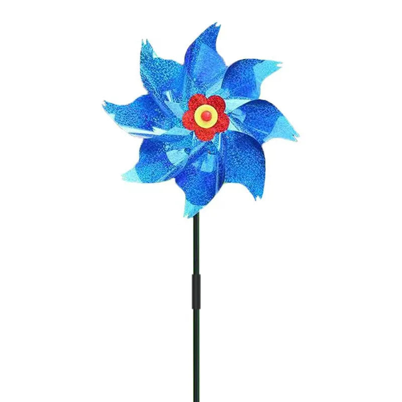 Bird Repeller Pinwheels Reflective Sparkly Scarecrow Pinwheel Windmill Spinner Garden Lawn Yard Decor Keep Birds Away Repellent