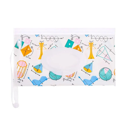 EVA Wet Wipes Bag – Portable Baby Wipes Pouch with Flip Cover & Snap-Strap Holder Case