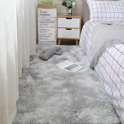 Soft Fluffy Area Rugs – Non-Slip Tie-Dyed Plush Shaggy Carpet for Bedroom & Living Room