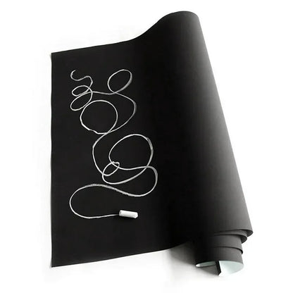 Blackboard Wallpaper Self-Adhesive Chalkboard Sticker – Removable & Reusable DIY Surface