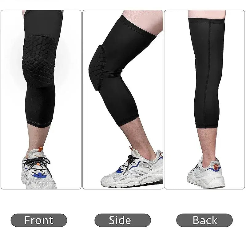 Basketball Knee Pads Protector – Honeycomb Foam Compression Sleeve for Fitness & Sports