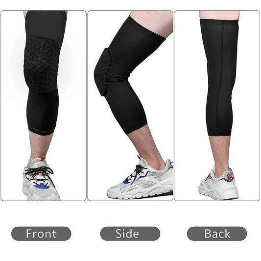 Basketball Knee Pads Protector – Honeycomb Foam Compression Sleeve for Fitness & Sports