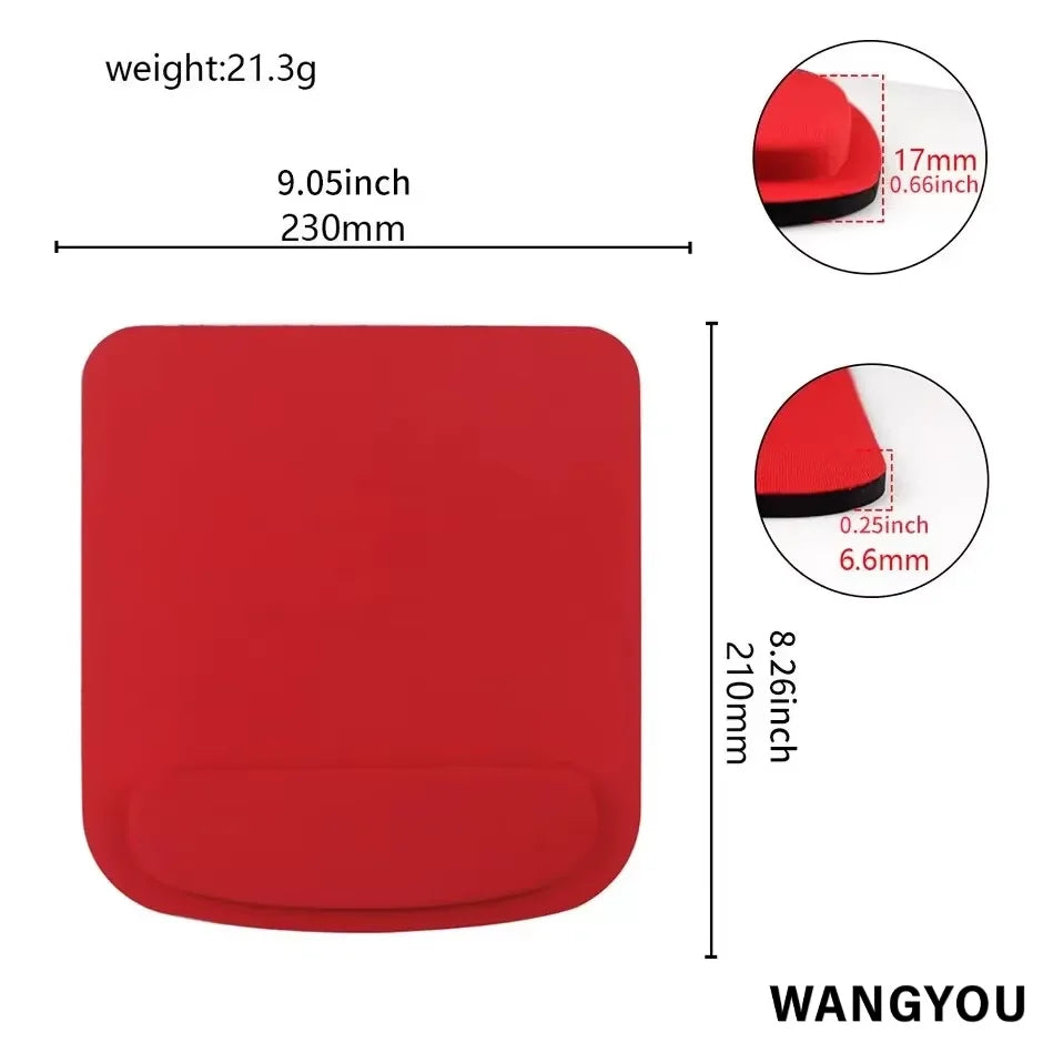 Large Thickened EVA Ergonomic Mouse Pad - Non-Slip Wrist Support for Office & Computer Gaming Comfortable Mouse Mat Accessory