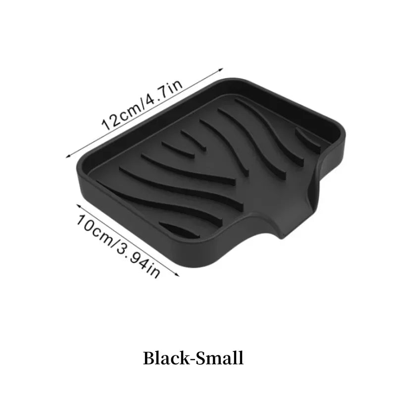 Silicone Drain Soap Box – Anti-Slip Sink Tray for Kitchen or Bathroom