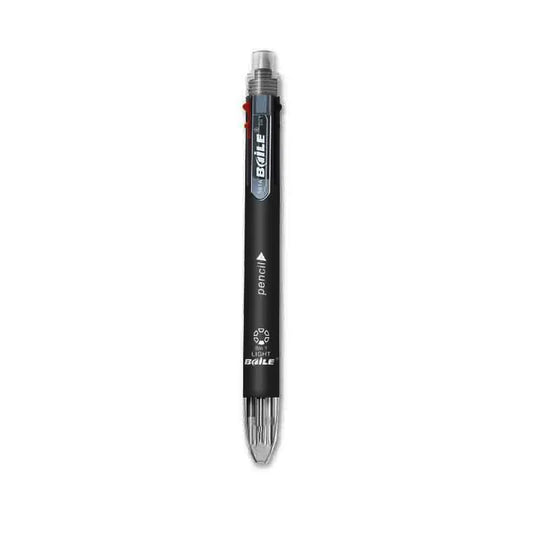 6-in-1 Creative Multicolor Ballpoint Pen Push Type Pens Multifunction Personality Six Colors Press Pens School Office Supply
