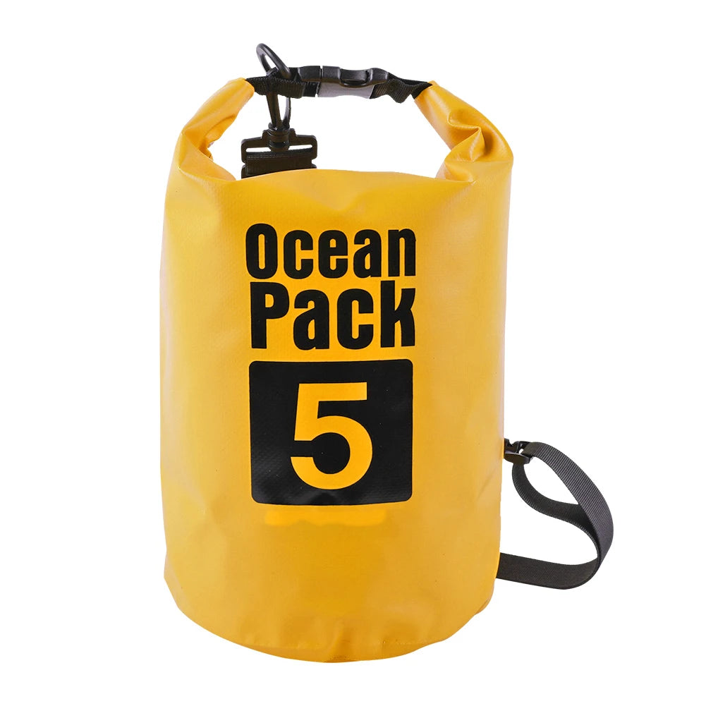 2L–10L Waterproof Dry Bag – Floating Sack for Swimming, Boating, River Trekking & Outdoor Sports