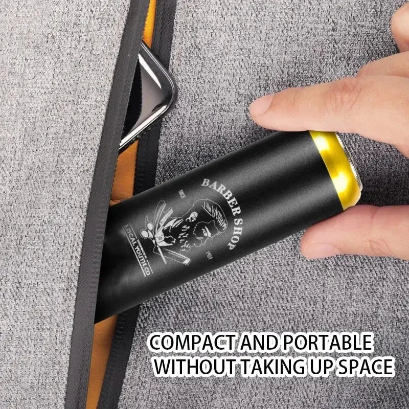 Mini USB Face Shaver for Men – Portable Waterproof Razor with Stainless Steel Blade for Travel & Car Use