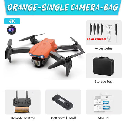 KBDFA E99Pro Drone HD Professional 8K Dual Camera WIFI FPV Quadcopter – Foldable Aerial Photography Drone