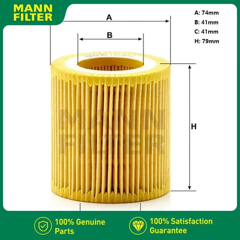 Oil Filter For BMW Serie 2 (F22, F23, F87) Serie 3 (F30/F31/F80) Series 4 (F32)  MANN FILTER HU8011z 11427854445 11427854049