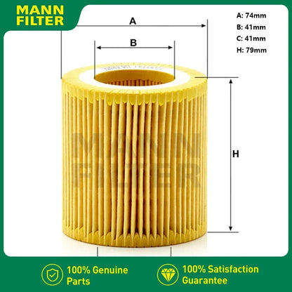 Oil Filter For BMW Serie 2 (F22, F23, F87) Serie 3 (F30/F31/F80) Series 4 (F32)  MANN FILTER HU8011z 11427854445 11427854049
