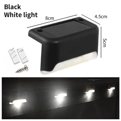 1pcs 4pcs Solar Deck Lights Outdoor Solar Lights Waterproof Garden Light Solar Stairs Light for Patio Stairs Railing Pathway