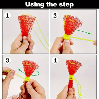 100 pieces of heavy-duty plastic garden netting, suitable for watermelon, melon, vertical planting and hammock with straps.