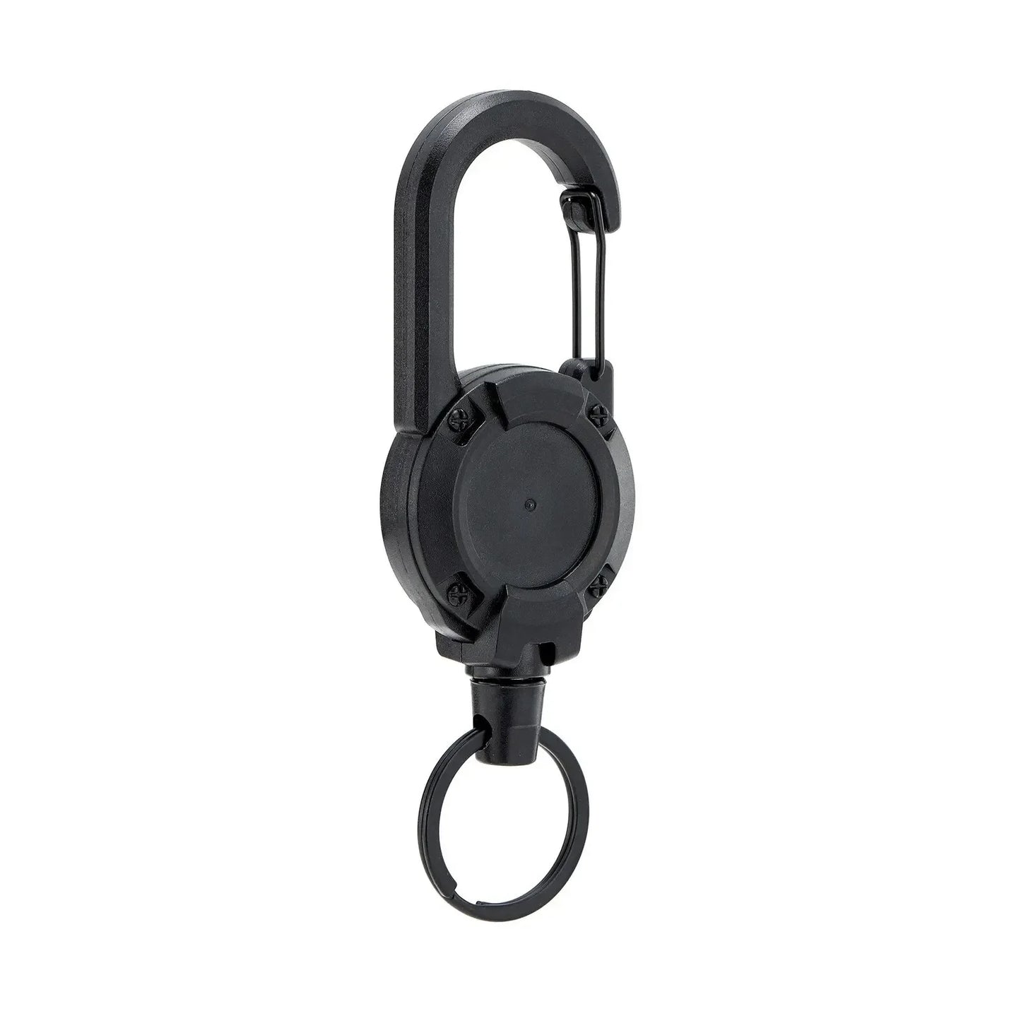 1/2/4pcs Extendable Retractable Holders Keychain Badge Reels Heavy Duty Clip With Carabiner Key Chain For Men Outdoor Bags
