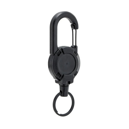 1/2/4pcs Extendable Retractable Holders Keychain Badge Reels Heavy Duty Clip With Carabiner Key Chain For Men Outdoor Bags