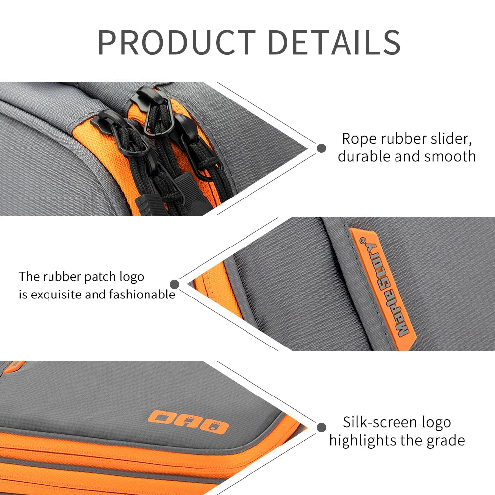Cable Storage Bag Digital Electronic Organizer Pouch – Portable USB Data Line Charger Plug Travel Organizer Case