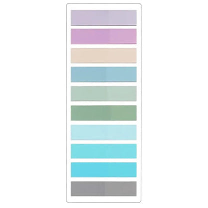 2400S Transparent Sticky Notes – Colorful Index Memo Pads for School & Office