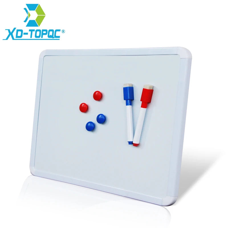 4 Styles Magnetic Whiteboard with PVC Frame – Round Angle Message & Drawing Board for Fridge