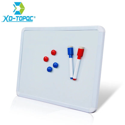 4 Styles Magnetic Whiteboard with PVC Frame – Round Angle Message & Drawing Board for Fridge
