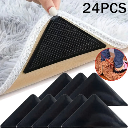 Reusable Non-Slip Carpet Gripper Pads – Anti-Curling Rug Stickers, Washable & Wash-Resistant