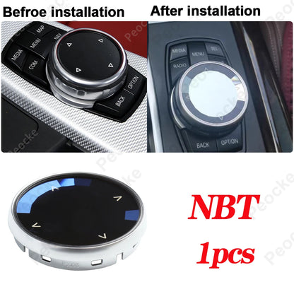 Crystal Multimedia Knob for BMW F33 F20 G20 G12 G30 F30 F11 Car Multimedia Buttons Cover G26 G29 F10 F06 F22 F36 Auto Accessory